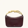 Jenny Human-shaped Handle Handbag - Deep Burgundy