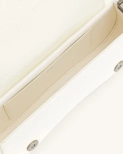 Joy Crushed Shoulder Bag - White