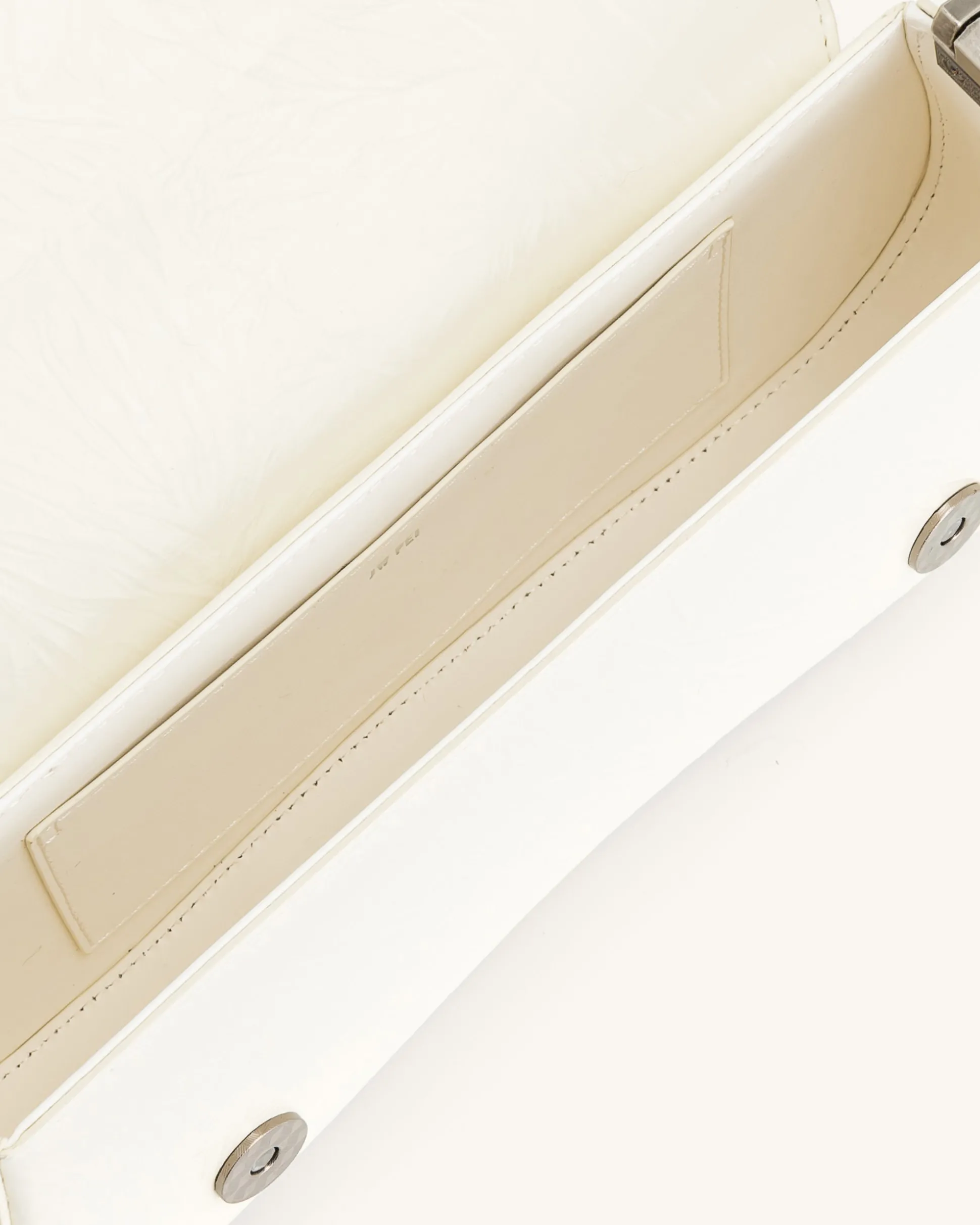 Joy Crushed Shoulder Bag - White