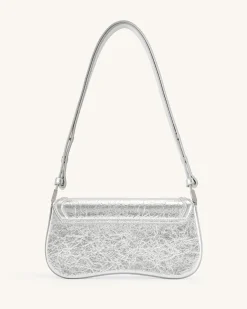 Joy Metallic Shoulder Bag - Silver