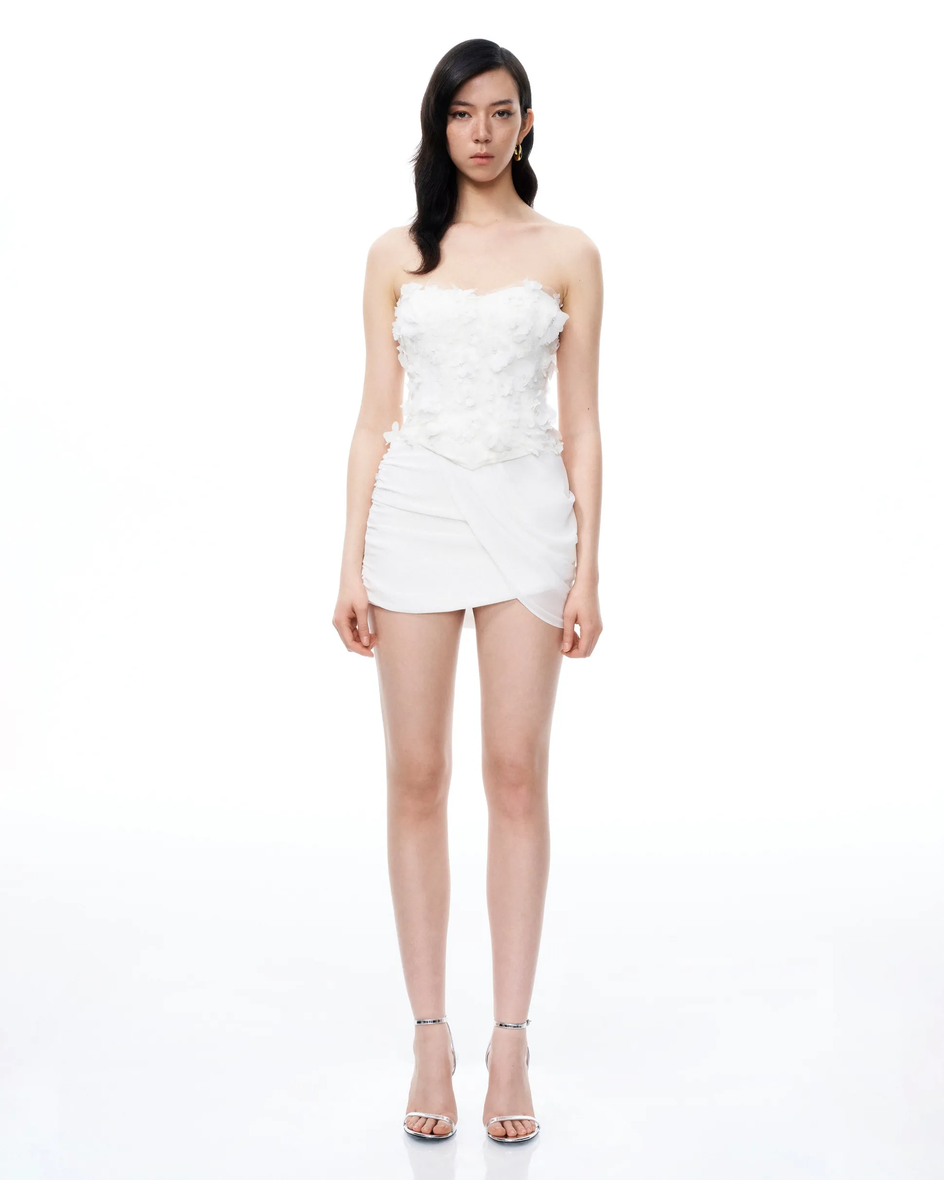 Juniper 3D Floral Mini Suits - White