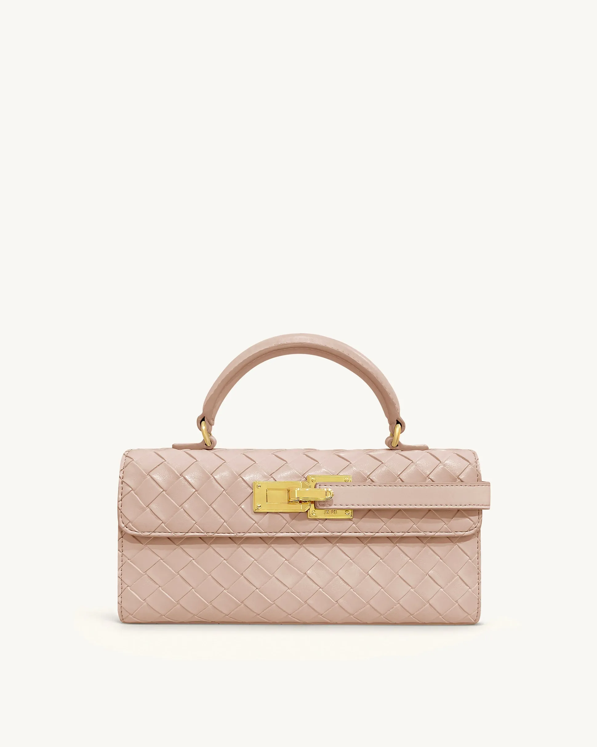 Keyla Weave Texture Top Handle Bag - Pink