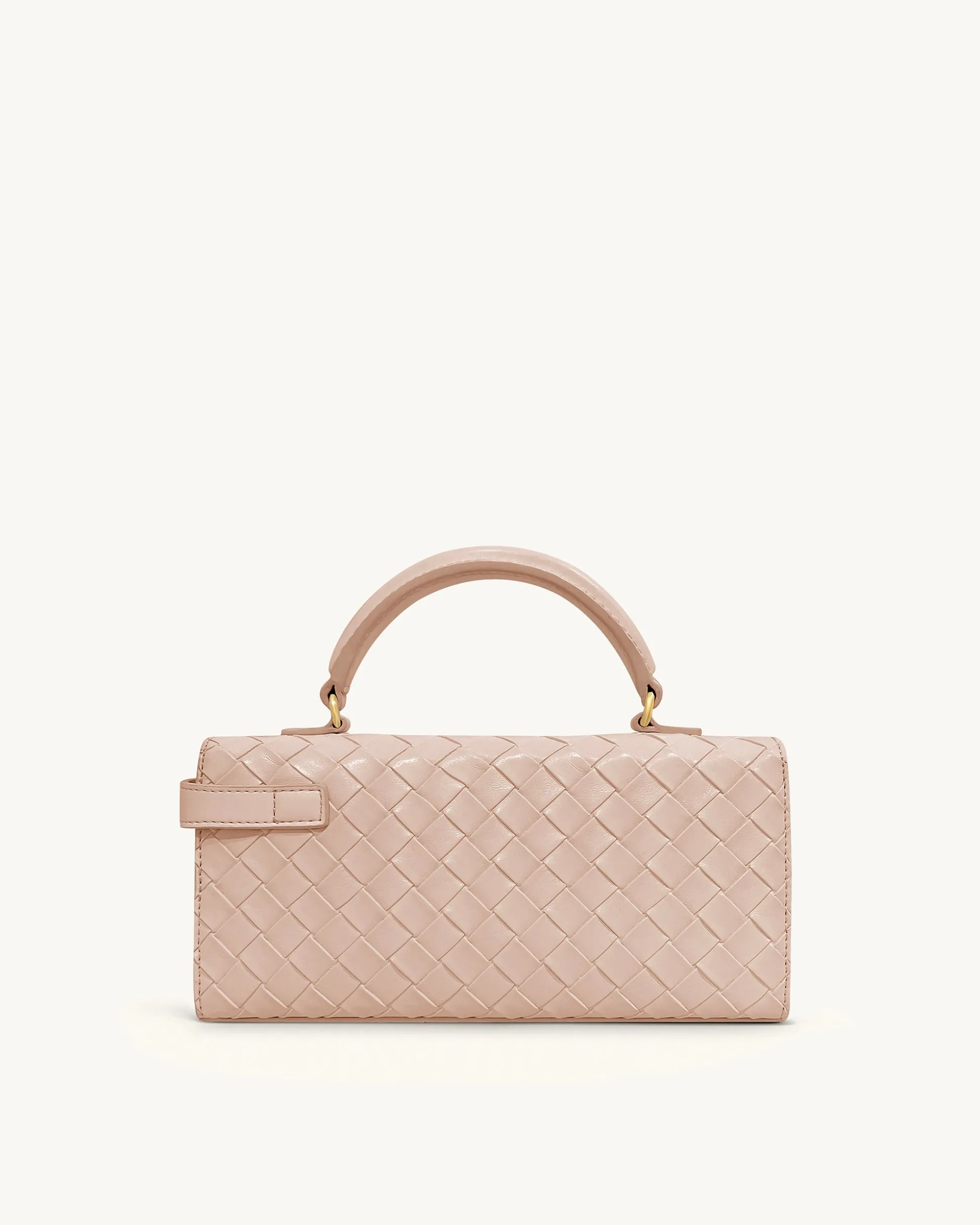 Keyla Weave Texture Top Handle Bag - Pink