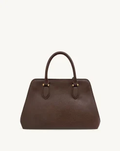 Lara Tote Bag - Dark Brown