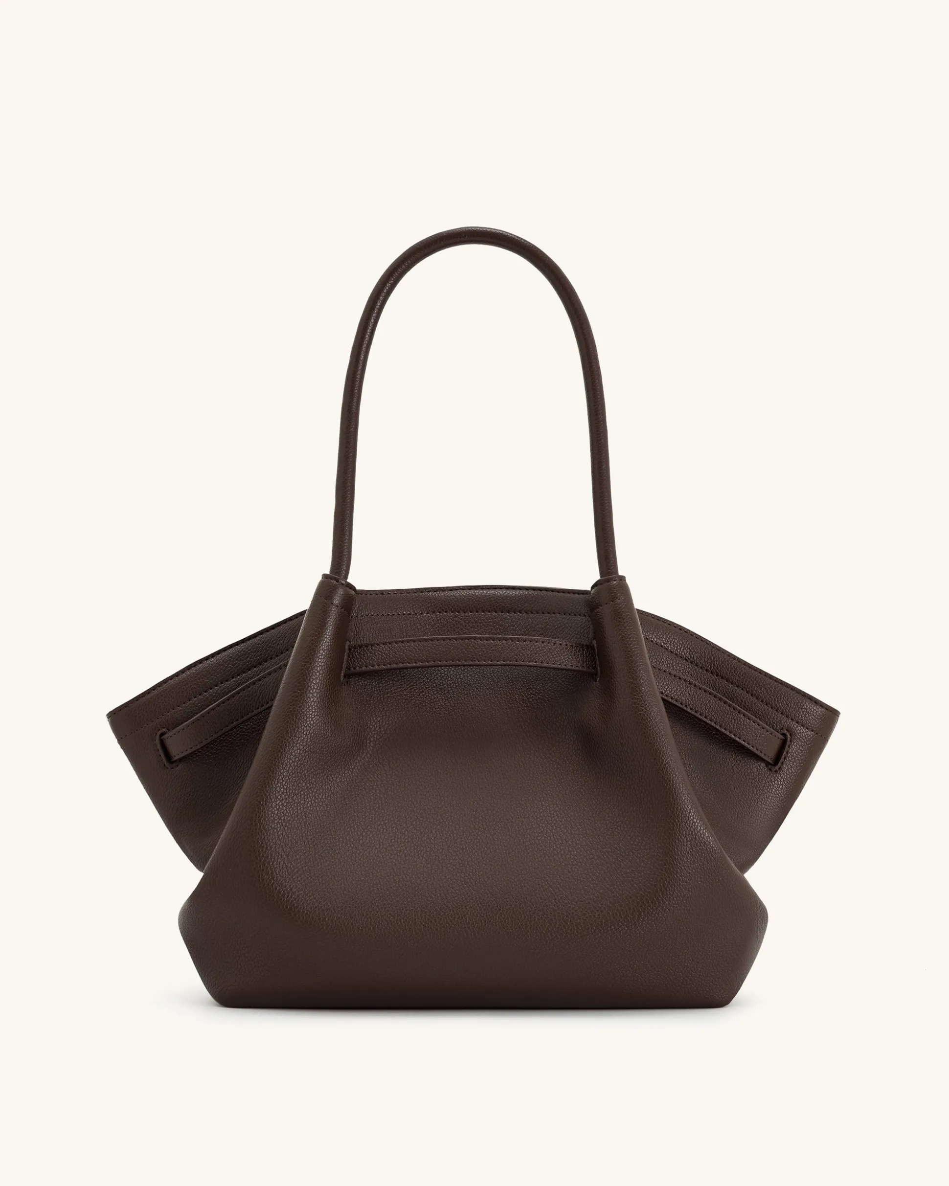 Large Tote Bag Black Faux Suede Women bag - JW PEI Hana