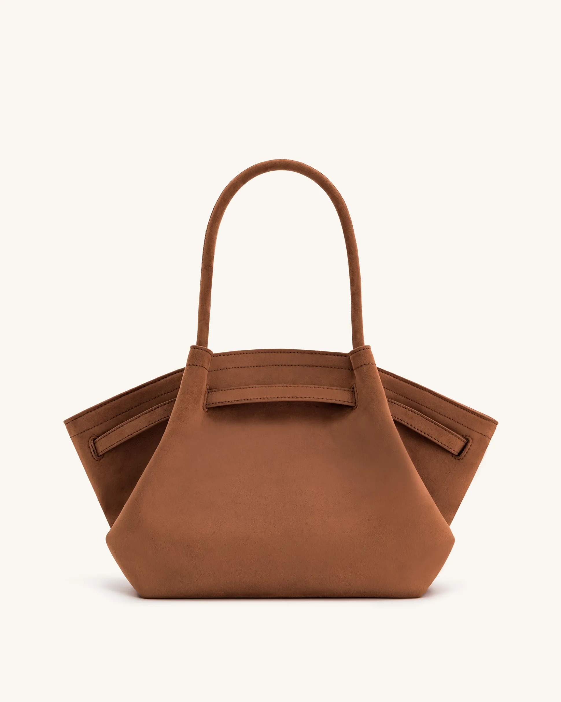Large Tote Bag Brown Faux Suede Women bag - JW PEI Hana