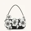 Leona Bead Embellished Shoulder Bag - Black