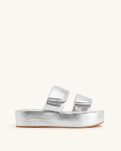 Lexi Metallic Sandal - Silver