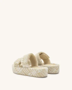 Lexi Terry Slide Sandal - OatMilk