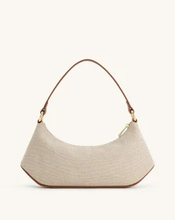 Lily Shoulder Bag - Brown Canvas
