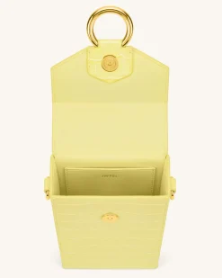 Lola Gradient Chain Phone Case - Light Yellow Croc