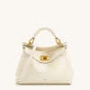 Lucia Classic Top Handbag - White
