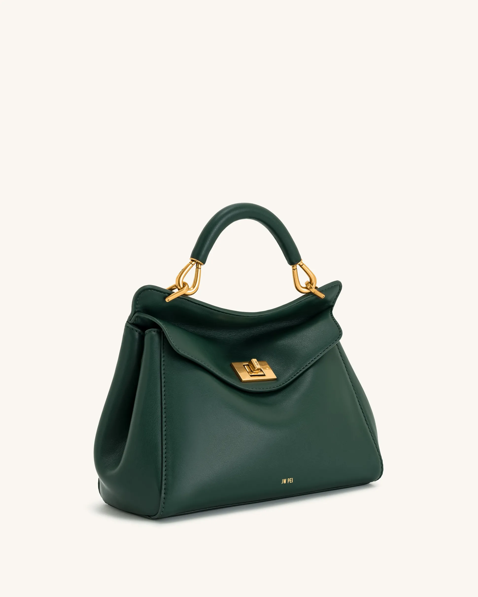 Lucia Classic Top Handbag - Dark Green