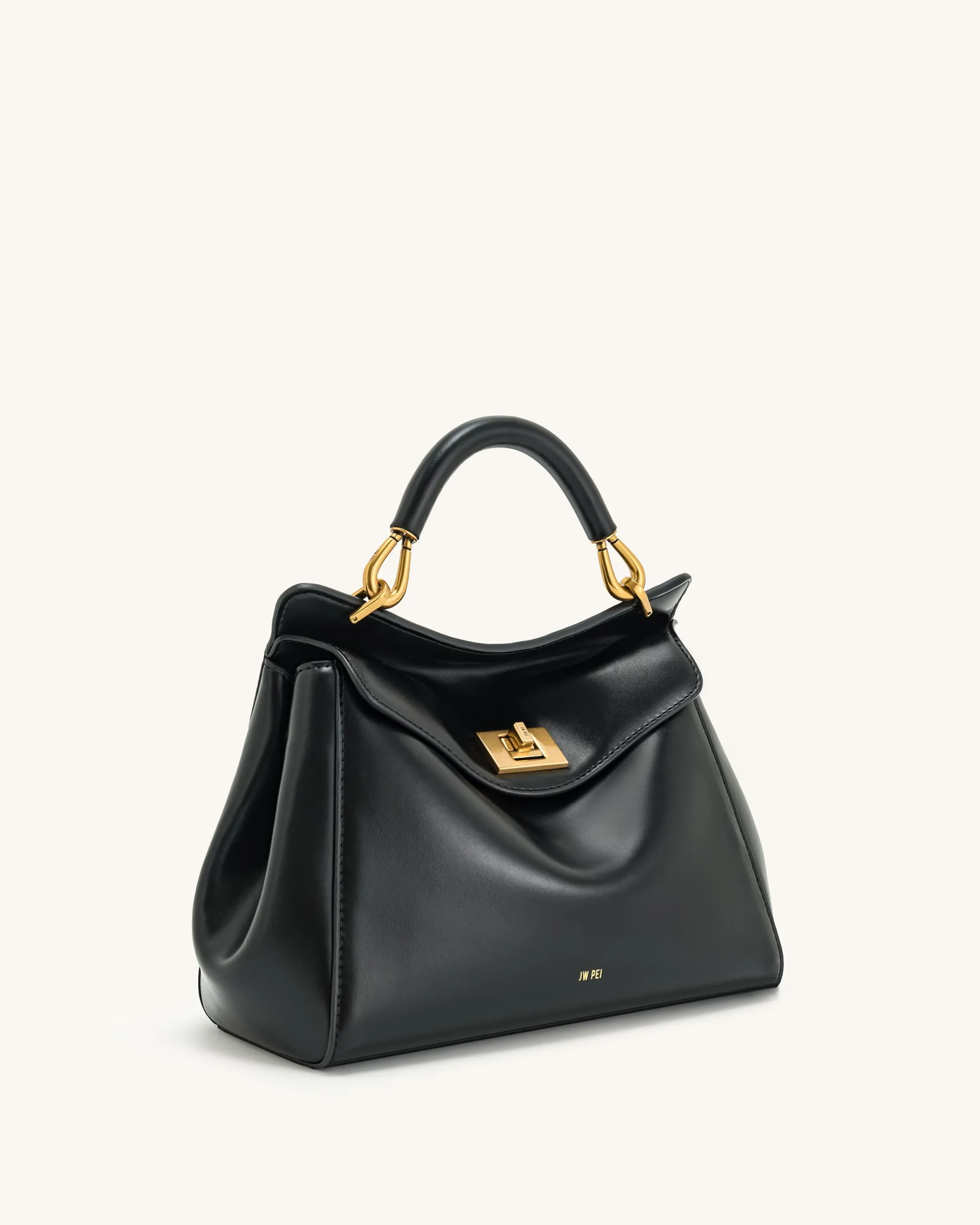 Lucia Classic Top Handbag - Black