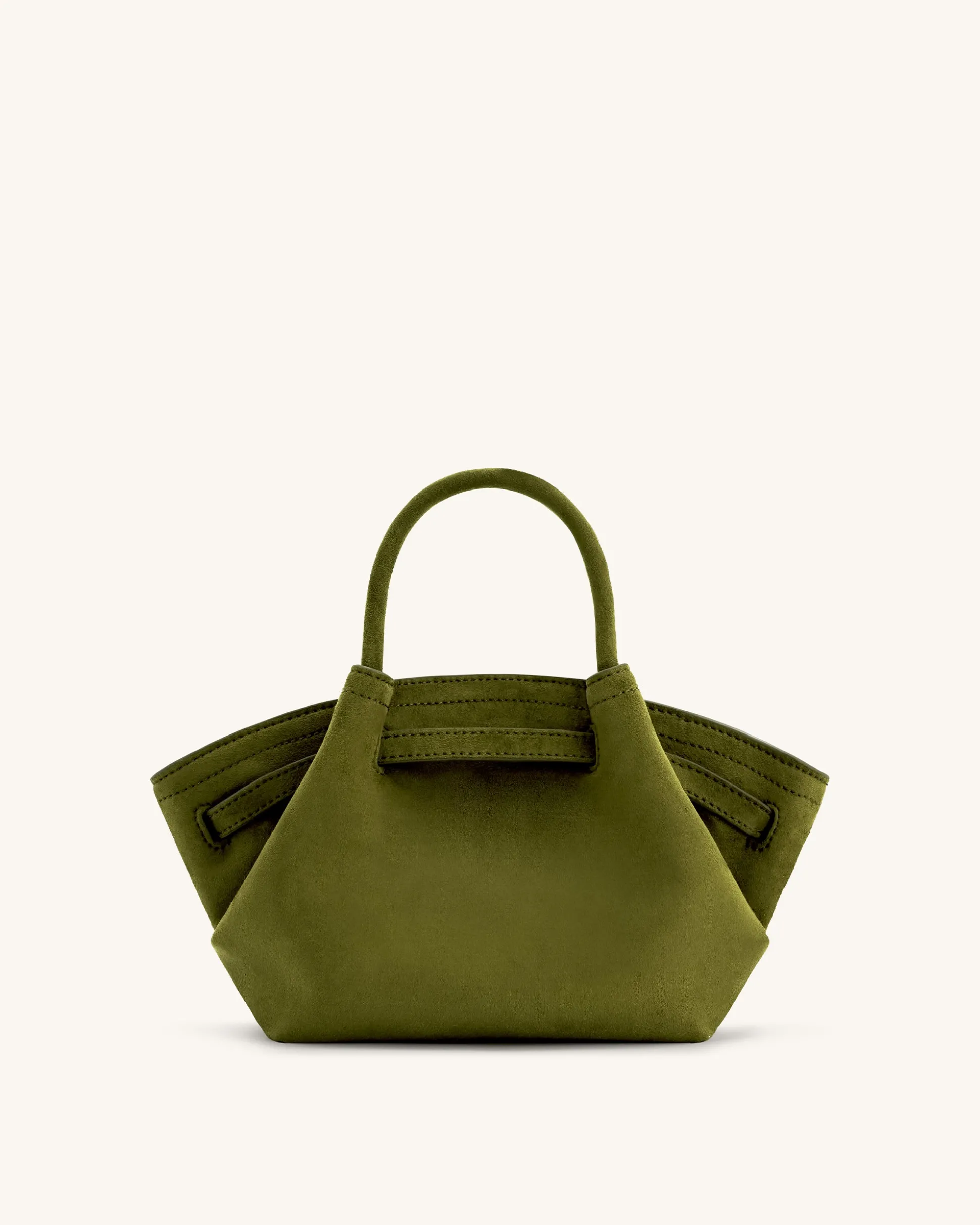 Mini Tote Bag Green Faux Suede Women bag - JW PEI Hana