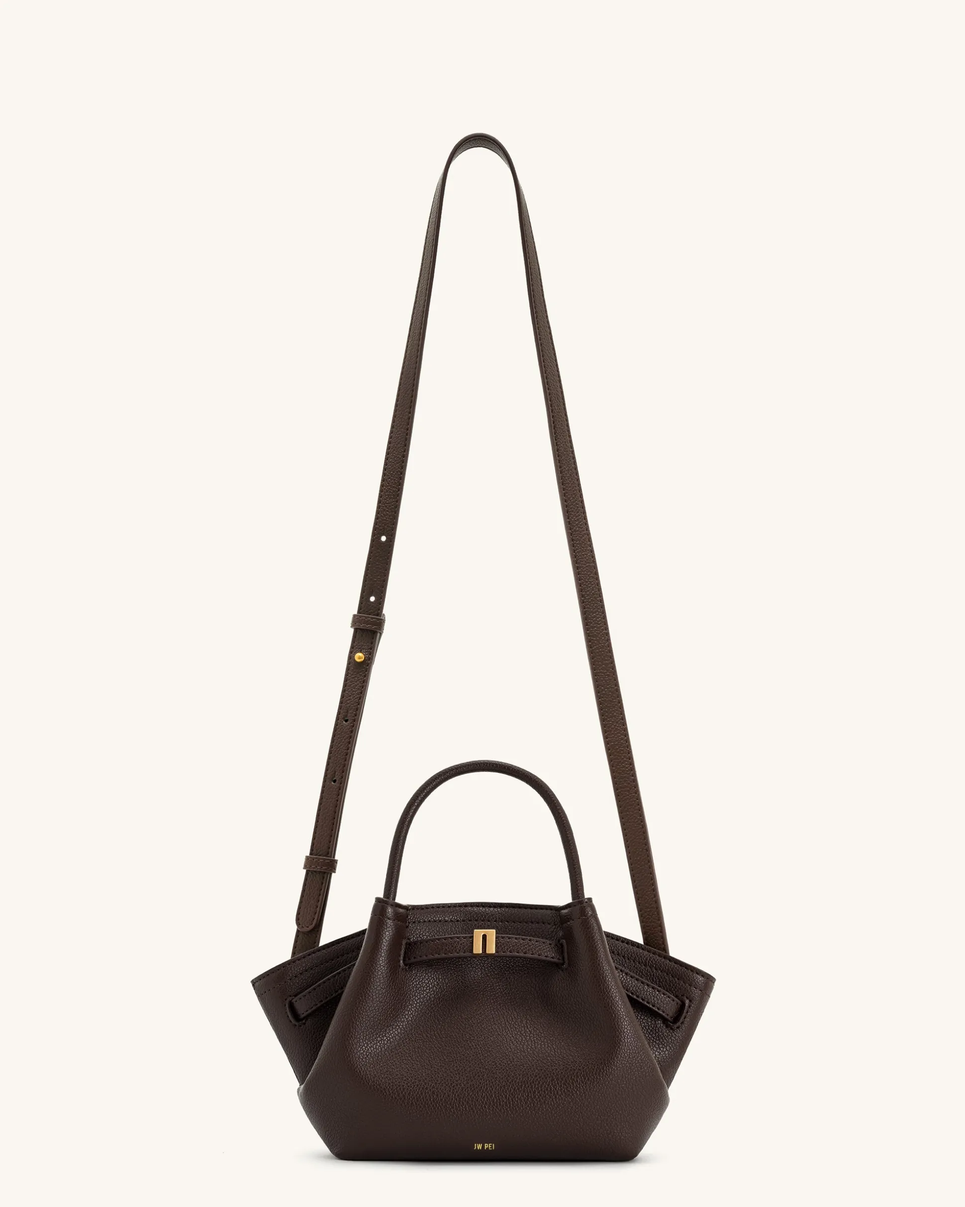 Mini Tote Bag Green Faux Suede Women bag - JW PEI Hana