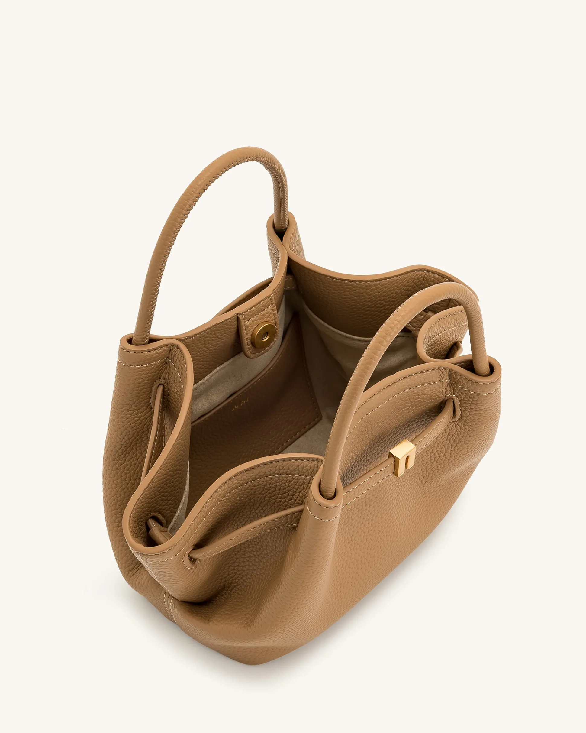 Mini Tote Bag Green Faux Suede Women bag - JW PEI Hana