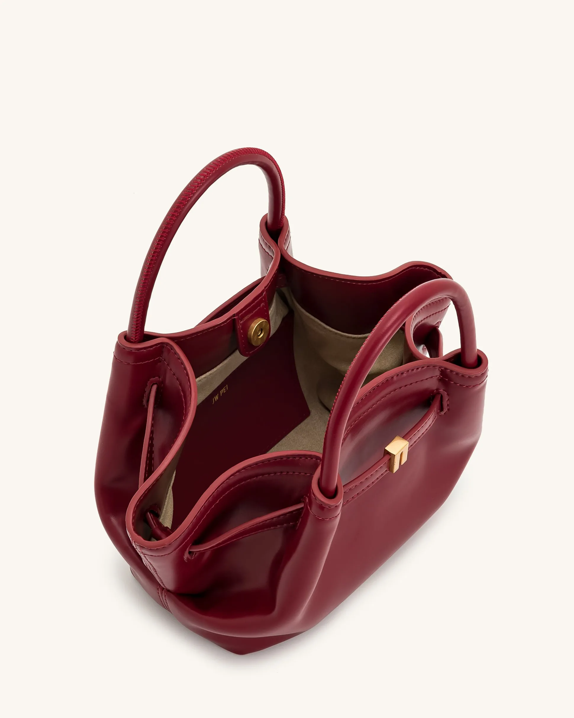 Mini Tote Bag Green Faux Suede Women bag - JW PEI Hana