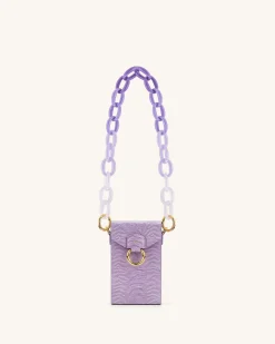 Mya Gradient Acrylic Chain Strap - Purple