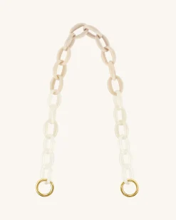Mya Gradient Acrylic Chain Strap - Ivory