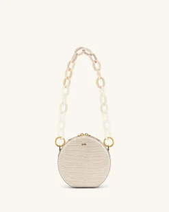 Mya Gradient Acrylic Chain Strap - Ivory