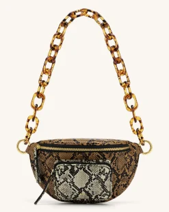 Mya Tortoiseshell Acrylic Chain Strap