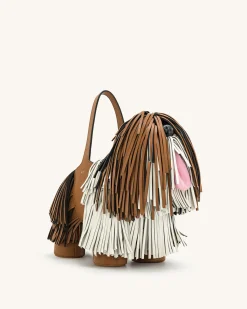 Nita Puppy Shape Handbag - Brown