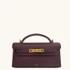 Noor Top Handle Bag - Deep Burgundy