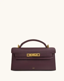 Noor Top Handle Bag - Deep Burgundy