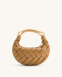 Orla Weave Handbag - Brown