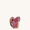 Paisley Crystal Butterfly Clutch - Multicolor