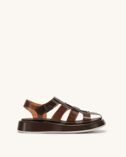 Piper Platform Sandal - Coffee