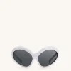 Quorra Cateye Sunglasses - White