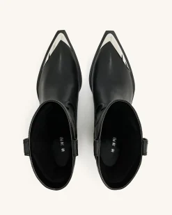 Riya Cowboy Boot - Black