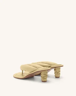 Talia Puffed Sandal - Butter
