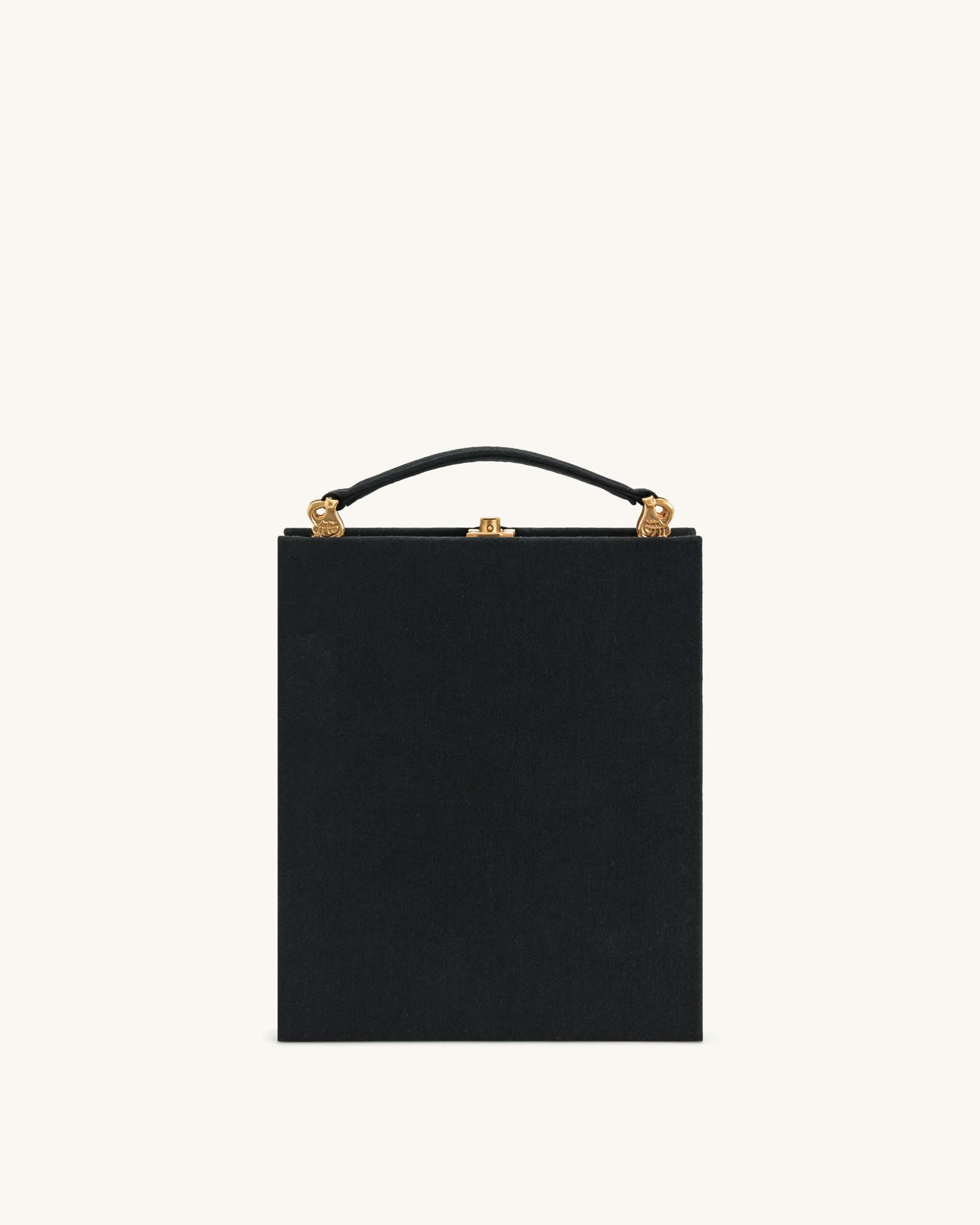 Taya-Fireworks Pattern Book Shape Clutch Bag - Black