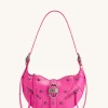 Tessa Crushed Shoulder Bag - Bright Pink