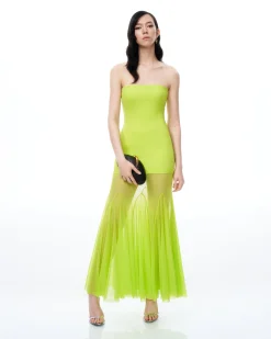 Thalassa Mesh Dress - Lime Green