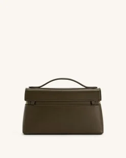 Thea Top Handle Bag - Dark Olive