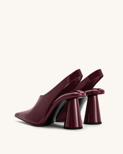 Vivovr High Heel Pumps - Burgundy
