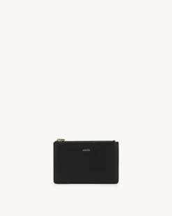 Women's Zipped Card Holder - Vegan Leather - JW PEI