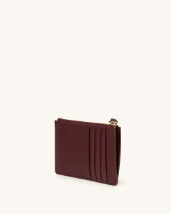 Women's Zipped Card Holder - Vegan Leather - JW PEI