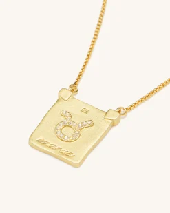Zodiac Pendant Necklace - 18ct Gold Plated