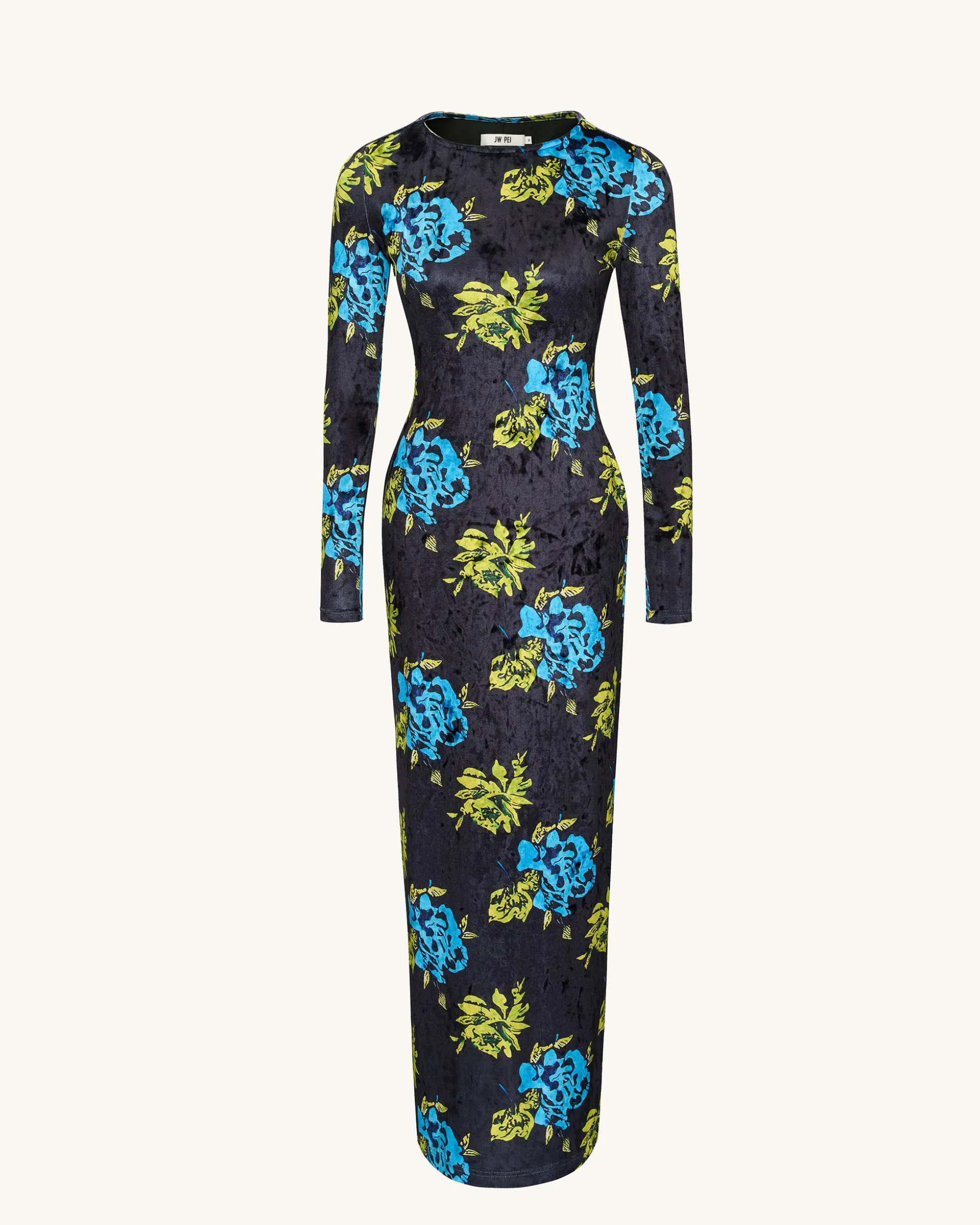 Zoe Vibrant Floral Long Sleeve Gown - Multicolor