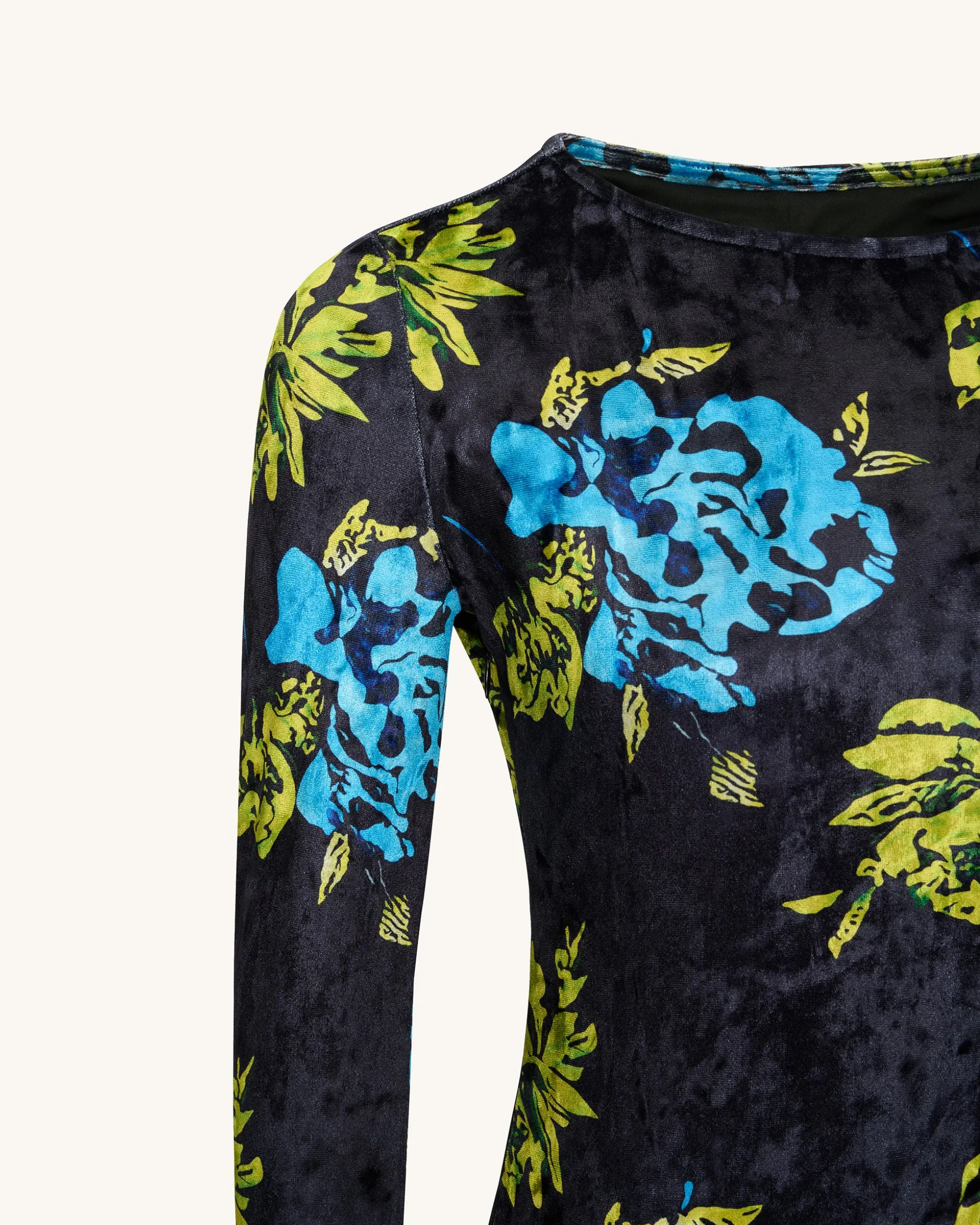 Zoe Vibrant Floral Long Sleeve Gown - Multicolor