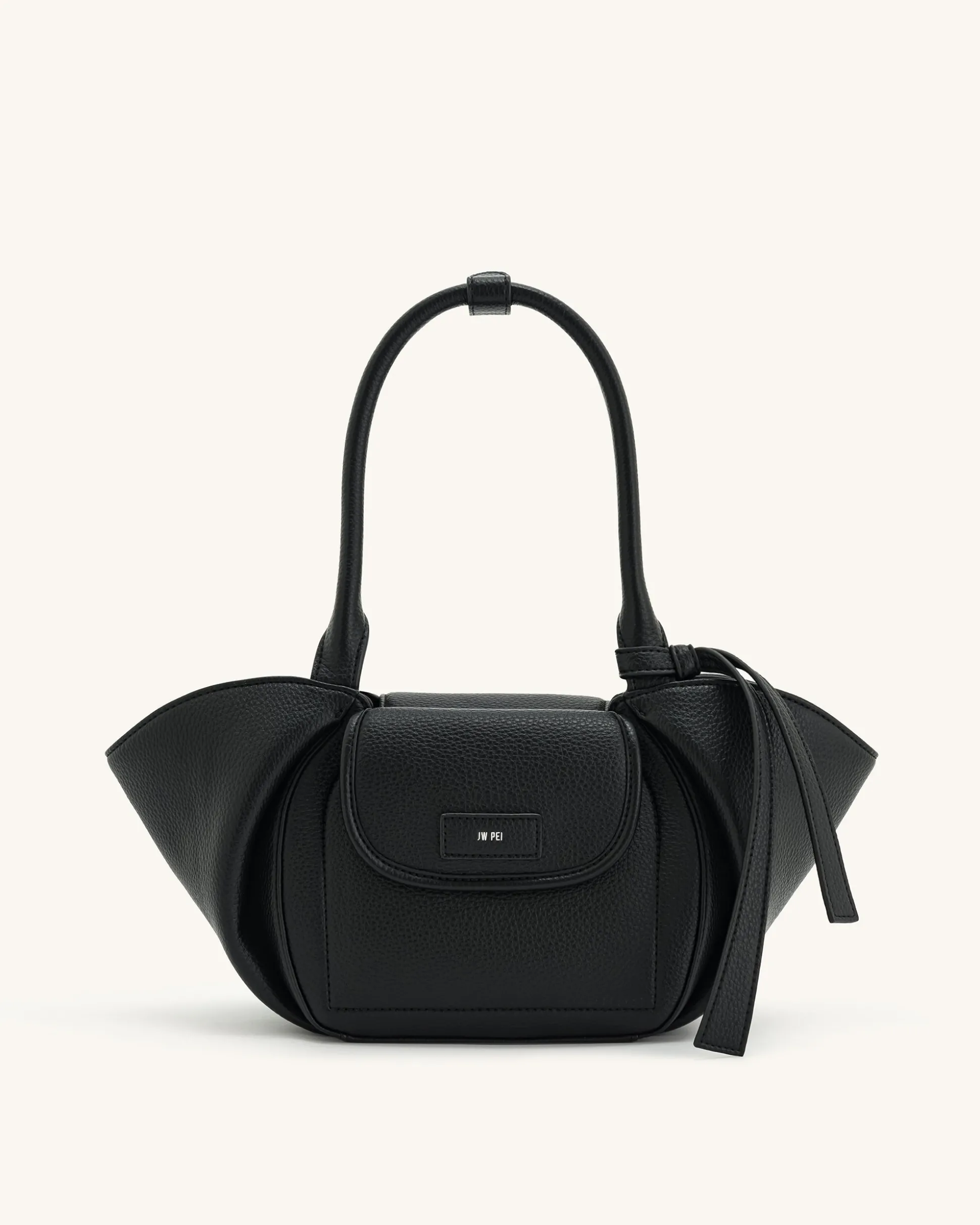 Zoey Pockets Shoulder Bag - Black