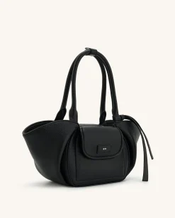 Zoey Pockets Shoulder Bag - Black