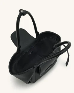 Zoey Pockets Shoulder Bag - Black