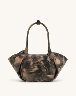Zoey Pockets Shoulder Bag - Brown