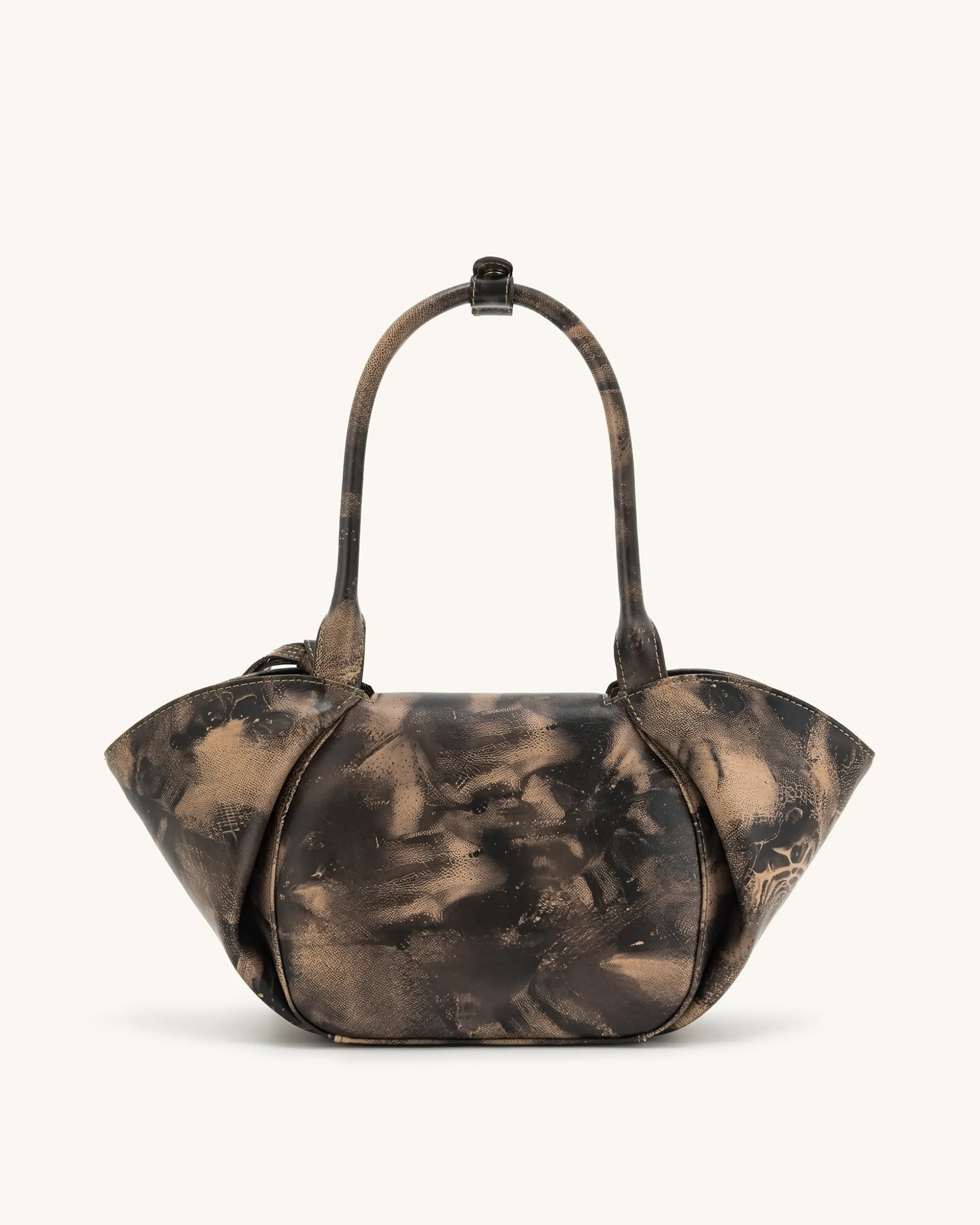 Zoey Pockets Shoulder Bag - Brown